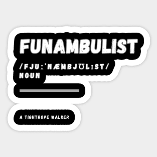 Word Funambulist Sticker